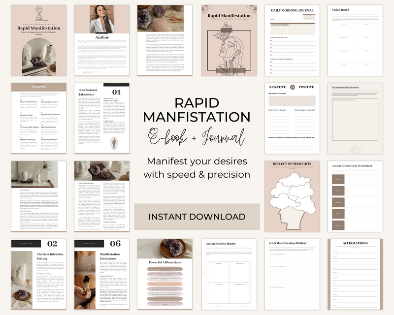 Rapid Manifestation E-book + Digital Planner