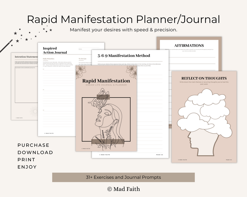 Rapid Manifestation Digital Planner/Journal