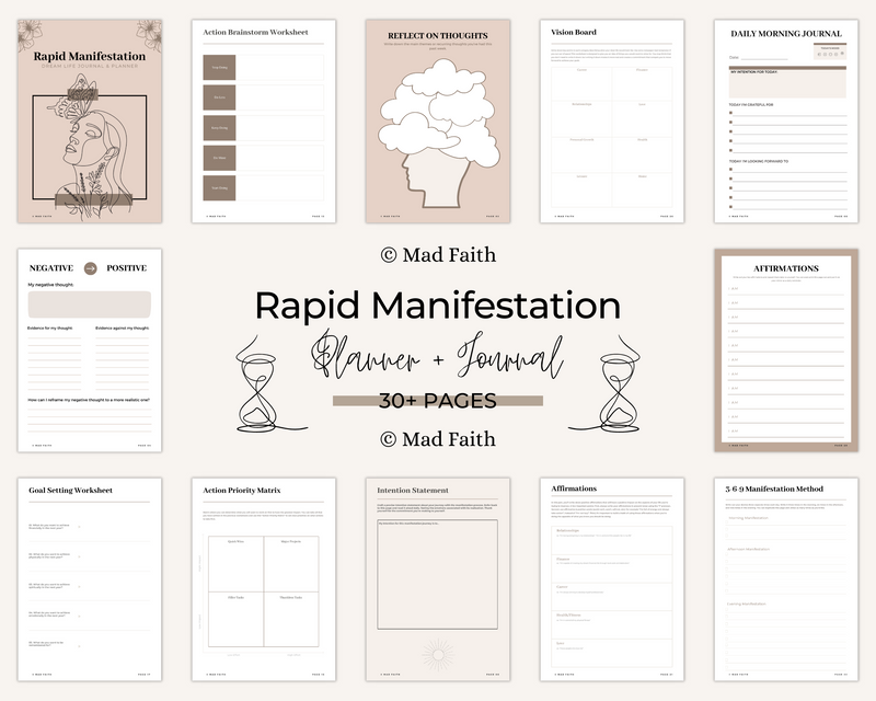 Rapid Manifestation E-book + Digital Planner